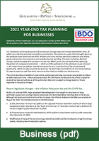 Tax Planning for Businesses